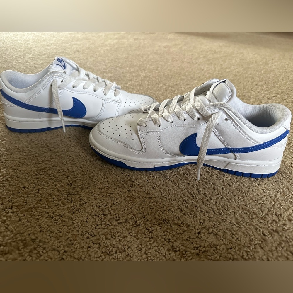 Nike Dunk Low: ‘White Hyper Royal' US M 7/W 8.5